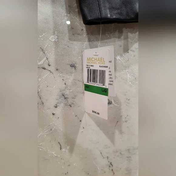 New Michael Kors Leather Jacket - Picture 2 of 8